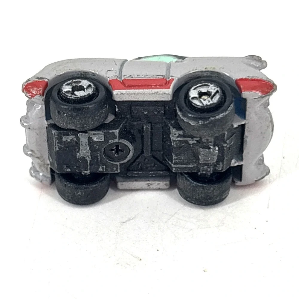 Vintage Micro Machines '55 Corvette Coupe Gray Race Stripes 1986 & Monster Wheel